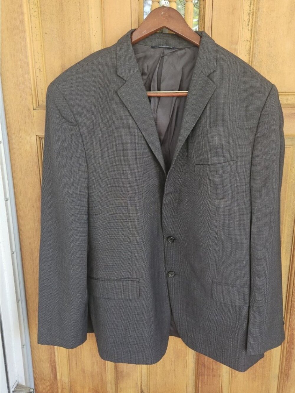 Mens Size 52 R Ralph Ralph Lauren Charcoal Gray Blazer Sports Coat Wool